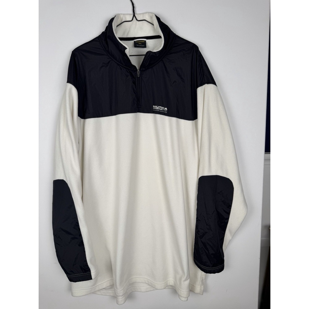 Vintage Nautica Competition 80s 90s Men's ‎ Size 3XL Off-White/Black pullover